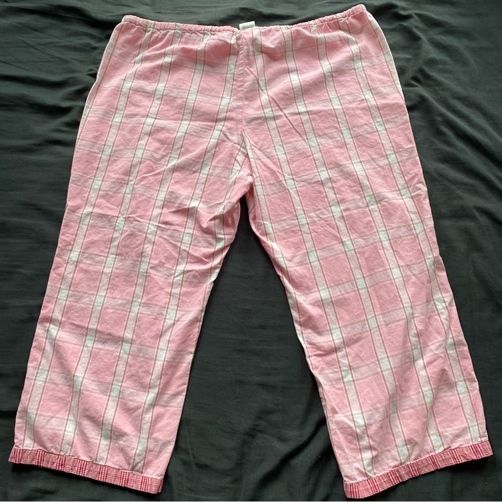Old Navy Pink and White Striped Lounge Pants - Picture 2 of 8